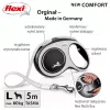 Flexi uus COMFORT 8 m must, hall koera sissetõmmatav jalutusrihm