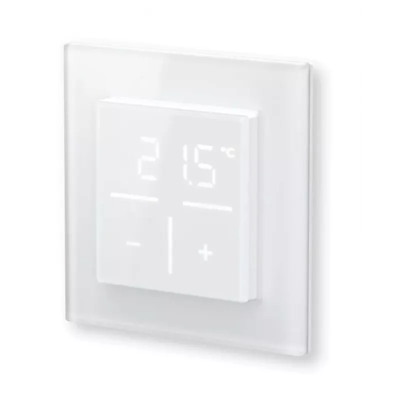 Klaasist seinatermostaat Homematic IP mudel 161458A0 — digitaalne, valge, 230 V, IP20