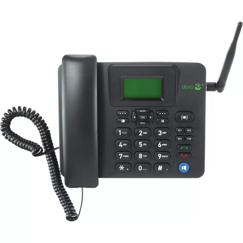 IP-telefon Doro 4100H must juhtmega telefonitoru LCD 128x64 500 kirjet