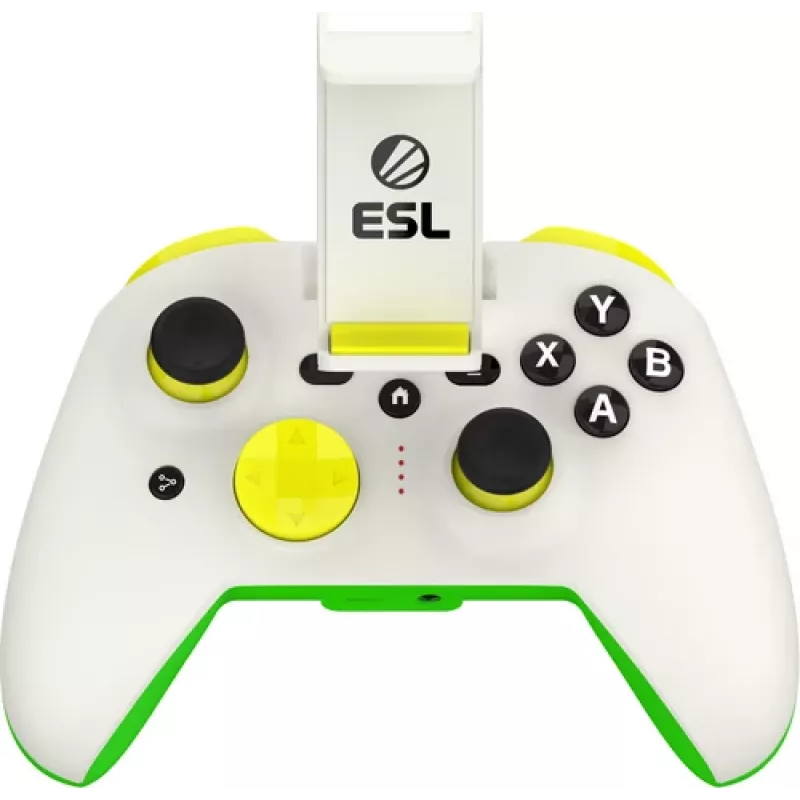 Gamepad RiotPWR RP1925ESL USB USB-C juhtmega roheline valge kollane