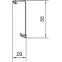 Hager Sockelleistenkanal-SL20055219016Oberteil Weichlippe 20x55