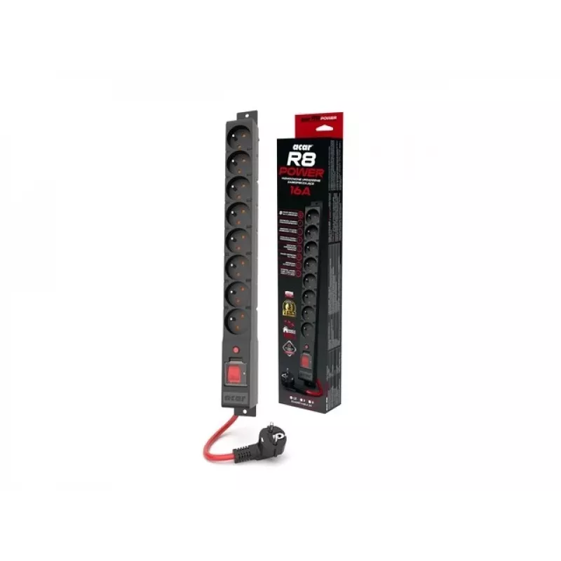 Toiteplokk R8 Power 5M 8X 230V Pl 16A Acar W2452