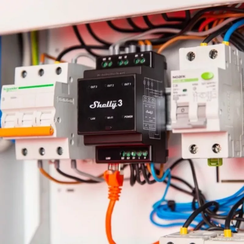 Shelly Pro 3 DIN Rail WiFi/LAN/Bluetooth releelüliti