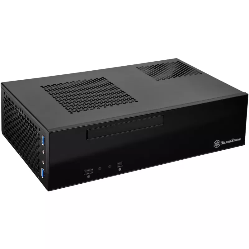 SilverStone MILO ML09 - Lauaarvuti - Mini-ITX - ilma toiteplokita (SFX12V) - Must - USB/Heli (SST-ML09B)