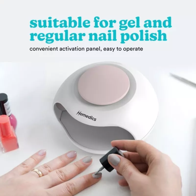 Küünelaki kuivati HoMedics ND-H100WH kompaktne kiirkuivatusseade salongidesse ja kodukasutuseks