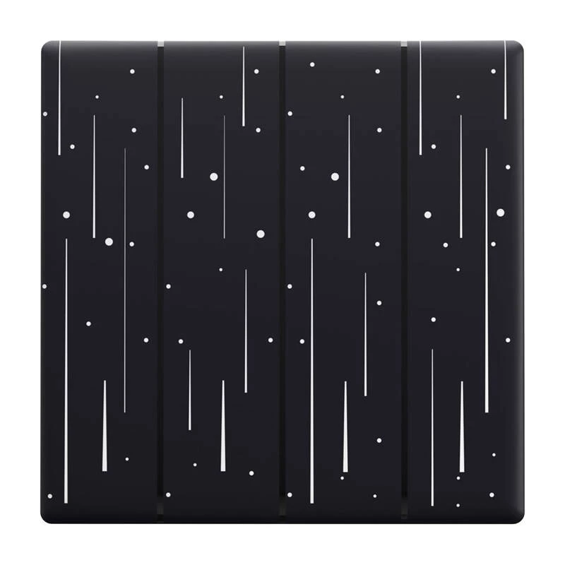 Dekoratiivne kate Sonoff T5-4C-86-star puutetundlikule lülitile — mudel T5-4C-86-star, seinaraam 86×86 mm paigalduseks