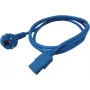 ROLINE - Toitekaabel - CEE 7/7 (M) nurga all IEC 60320 C13 sirgele - AC 250 V - 10 A - 1,8 m - Sinine - Saksamaa (19.08.1012)