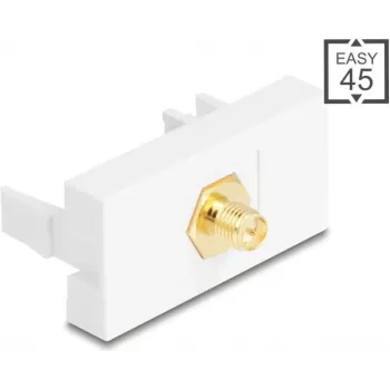 DELOCK ühendus RP-SMA isane RP-SMA emasele valge, mudel 90903