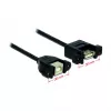 USB-kaabel DeLOCK USB 2.0 B/A 0,25 m
