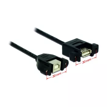 USB-kaabel DeLOCK USB 2.0 B/A 0,25 m