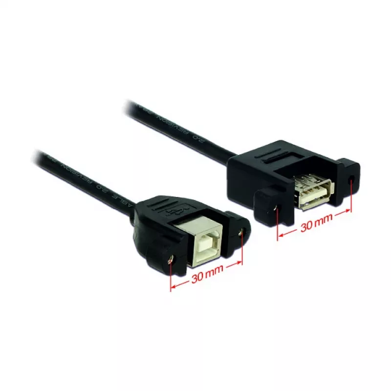 USB-kaabel DeLOCK USB 2.0 B/A 0,25 m