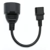 Toiteadapter QOLTEC IEC 320 C14 Prantsuse pistikule, 0,15 m kaabel