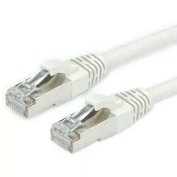 Roline - patch-kaabel - RJ-45 (M) to RJ-45 (M) - 50 cm - SFTP, PiMF - CAT 6a - Halogeenivaba, Vormitud, Sakkidega - Hall