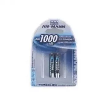 Aku AAA HR03 Ansmann blisterpakendis 2 tk akut 1000 mAh