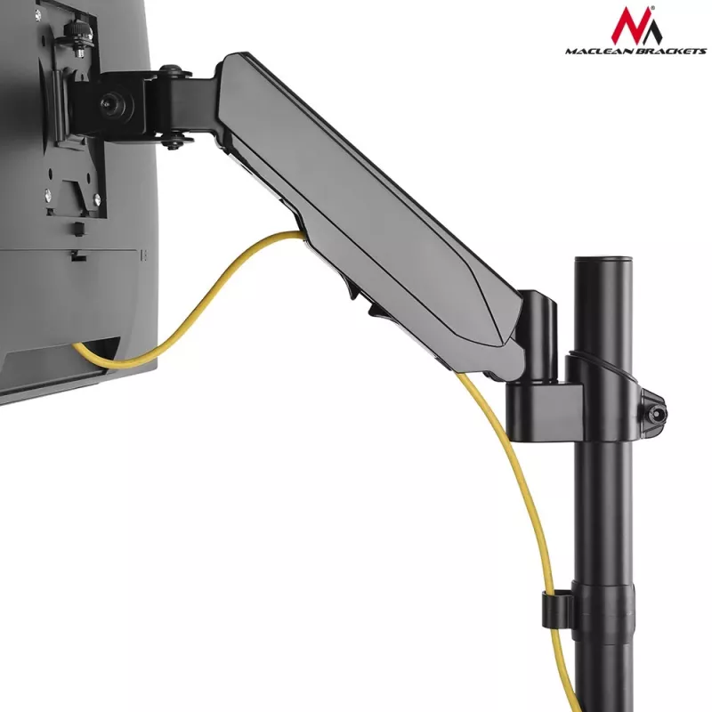 Lauamonitori kinnitus MACLEAN MC-775 kuni 32-tollistele (81,3 cm) ekraanidele, VESA 75x75–100x100, kuni 8 kg, hall