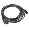Toitekaabel LANBERG CA-C13C-11CC-0050-BK — 5 m, C13 ühendus CEE7/7 pistikule, nurgeline C13