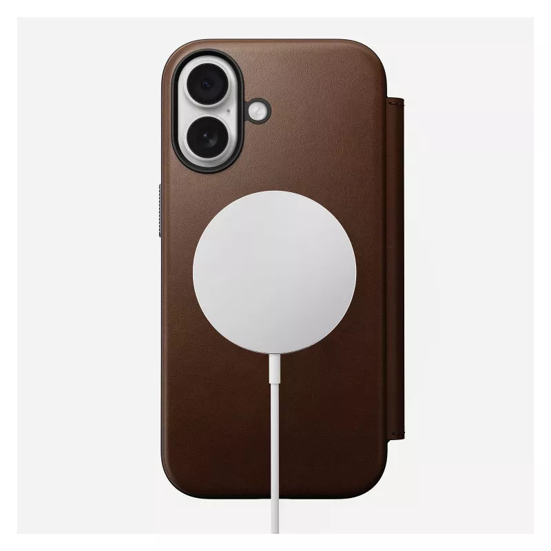 Folio telefonikott Nomad NM014209858 Apple iPhone 17 jaoks, 16 cm (6,3 tolli), pruun, 4 kaarditaskut