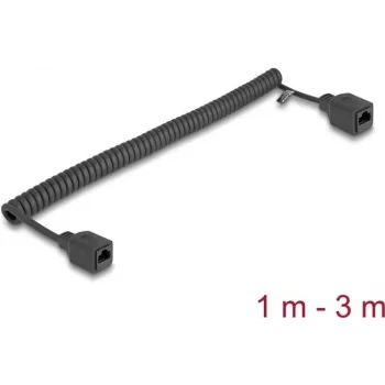 DeLOCK 90673 RJ-45 Cat5e 3 m Must võrgukaabel