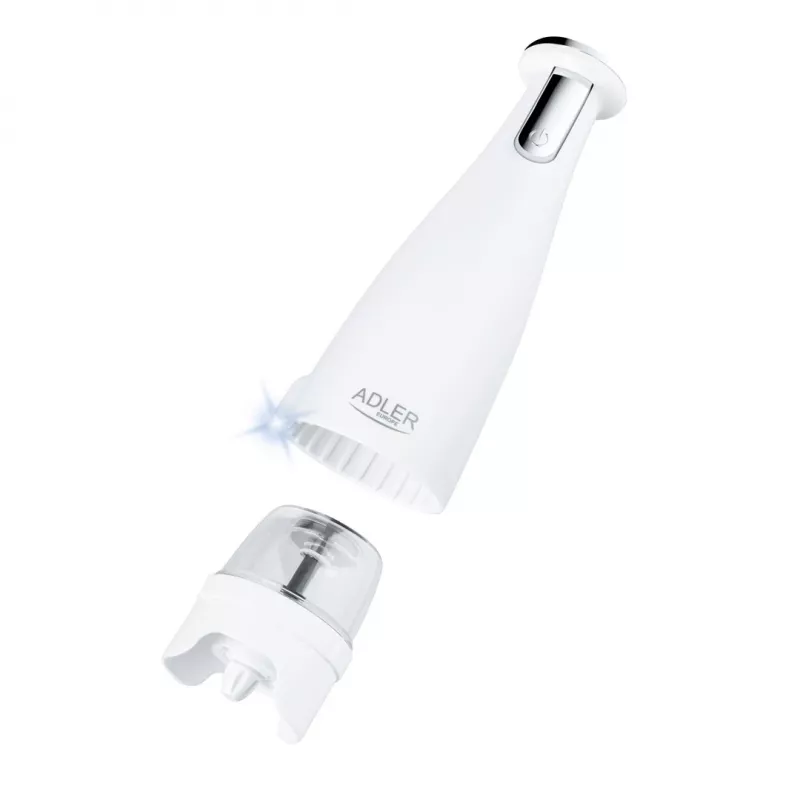 Burri soola- ja pipraveskite komplekt Adler AD 4449W Steel Valge, keraamiline veskikivi, 150 ml, USB-C laetav