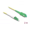 DeLOCK InfiniBand/kiudoptiline kaabel 2 m LC SC kollane 83861