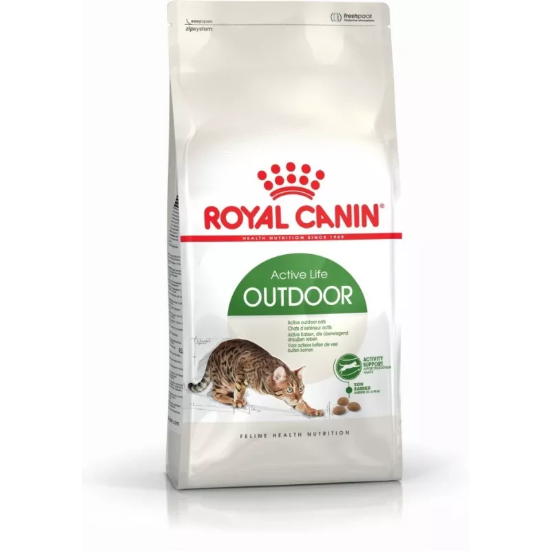 Kuiv kassitoit Royal Canin Active Life Outdoor 4 kg — Täiskasvanud, Linnuliha, 30% valku, 20% rasva