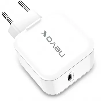 nevox 20W USB-C PD laadija valge toiteadapter
