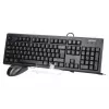 A4Tech KM-72620D - klaviatuuri ja hiire komplekt - USB - US - must
