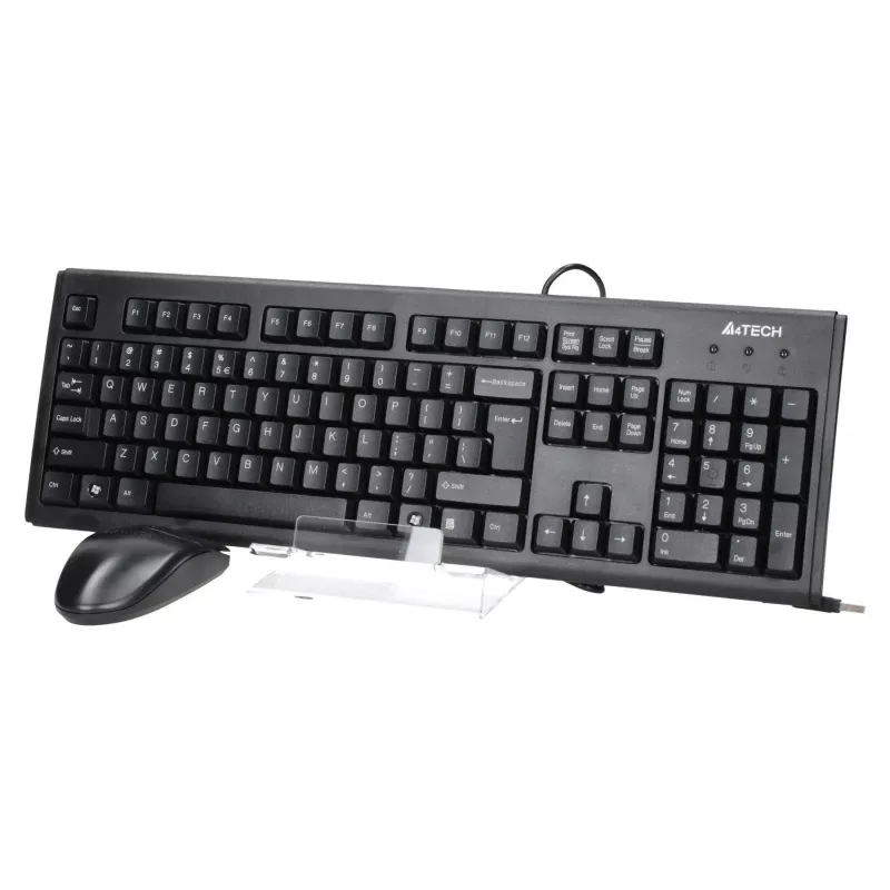 A4Tech KM-72620D - klaviatuuri ja hiire komplekt - USB - US - must