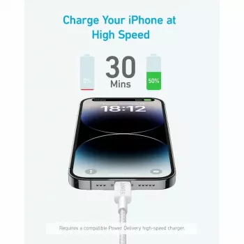 Kaabel Anker 322 0,9 m Lightning to USB C 30 W