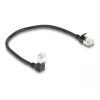 võrgukaabel DeLOCK RJ45 Cat.6A 0.25m Must