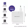 Qoltec GaN laadija FAST 108W | 5-20V | 3-4.7A | USB C | Valge
