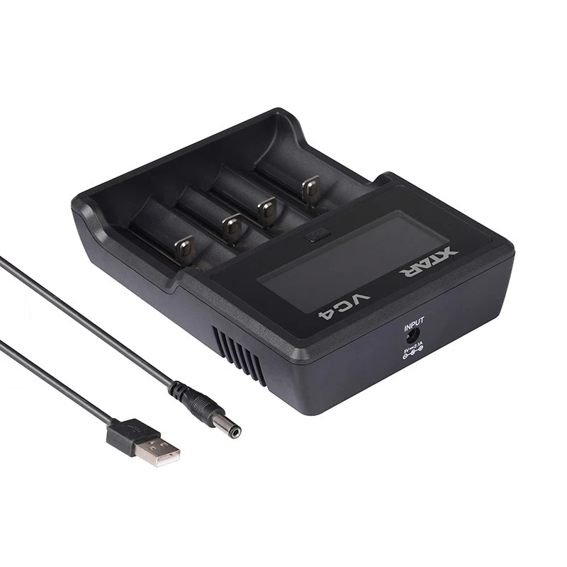 XTAR VC4 majapidamispataljade akulaadija USB