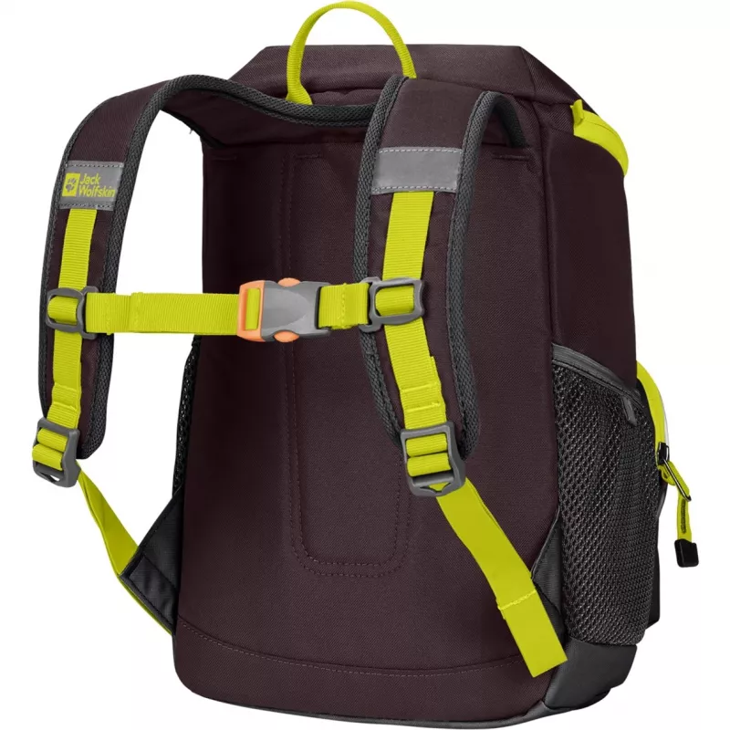 Jack Wolfskin Erlebnis Pack seljakott - lilla/neoonkollane, 11 L
