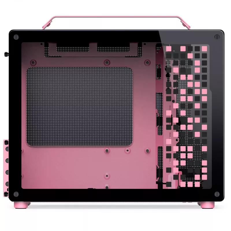 Jonsplus MATX Handle Case Z20 Must-Pink – Mini/Mikro/Flex-ATX korpus kandekäepidemega