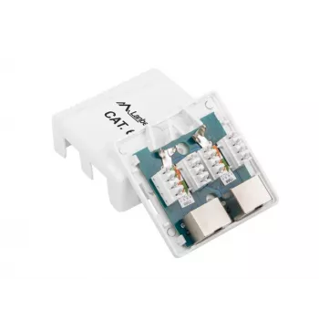 Lanberg OS6-0002-W kaabel Interface/Gender Adapter 2 X RJ-45 Valge (OS6-0002-W)