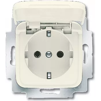 BUSCH JAEGER 20 EUK-212 - CEE 7/3 - 2P+E - Beež - 250 V - 16 A - 71 mm