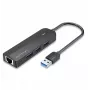 Jaotur 5-ühes Vention USB 3.0 + adapter Gigabit Ethernet