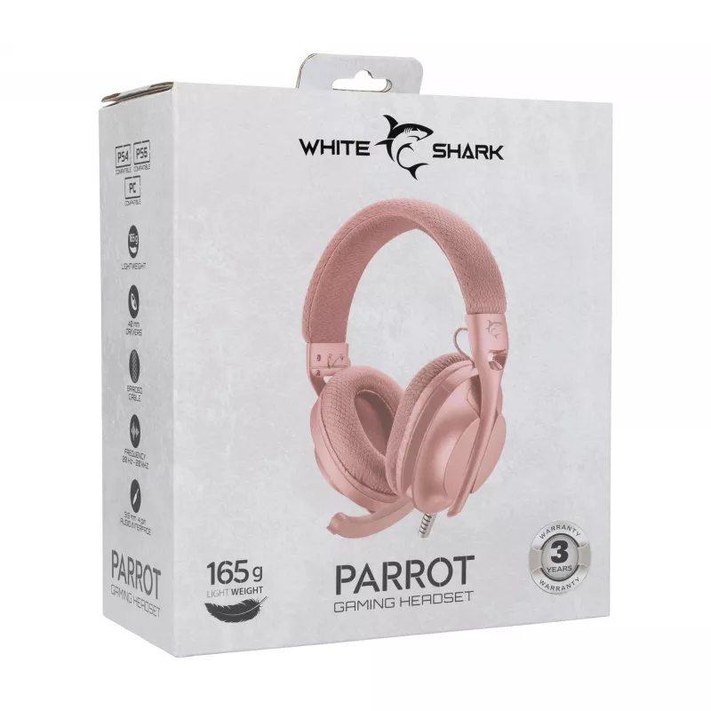 Kõrvaklapid White Shark GH-2440 Parrot Pink