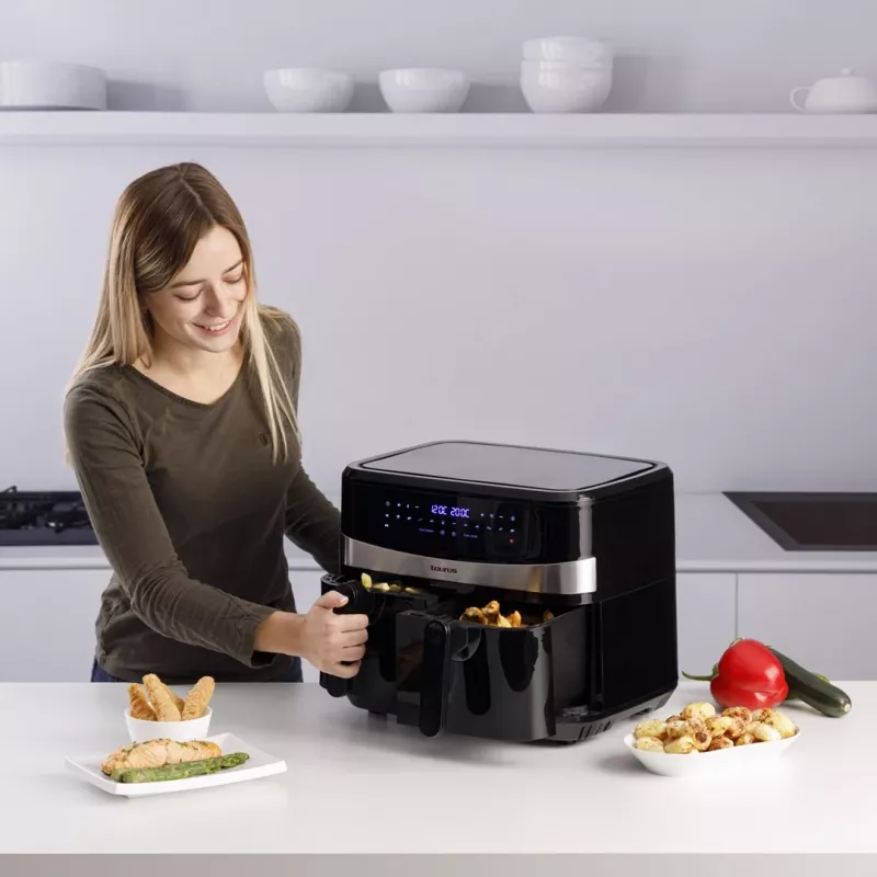 Taurus Air Fry Digital Duo Double 9 L 2200 W kuumaõhufritüür Must