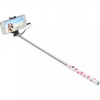 Ultron Selfie Hot Shot Valge - 15 - 45 cm Selfie Stick with Camera Shutter on Grip - For Smartphones such as Samsung Galaxy, iPhone and others (173950)