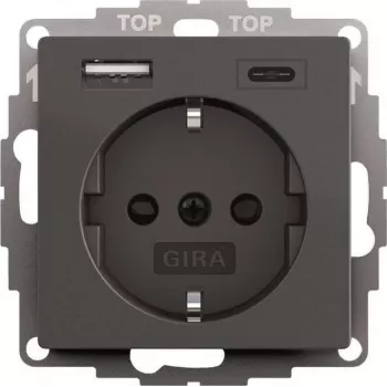 gira SCHUKO USB toiteallikas 2f süsteem 55 mudel 245928