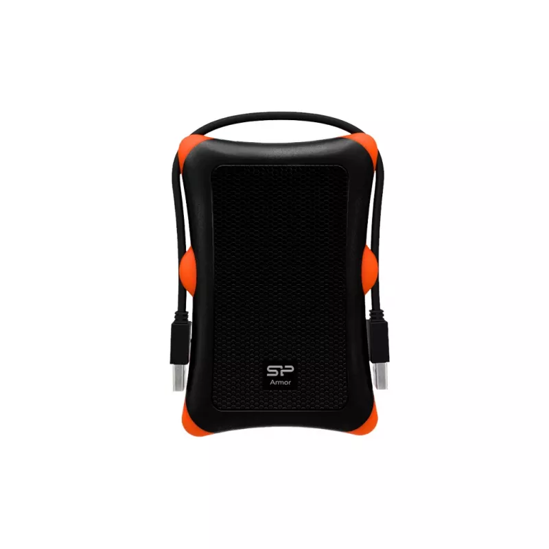 HDD/SSD-korpus Silicon Power Armor A30, 2,5-tolline ühe pesaga, USB 3.2 Gen 1, Micro-USB A, oranž/must