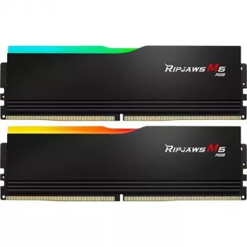 DIMM 48 GB DDR5-6000 (2x 24 GB) Dual-Kit, mälu must, F5-6000J3036F24GX2-RM5RK, Ripjaws M5 RGB, INTEL XMP