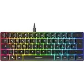 SPEEDLINK mänguklaviatuur LETOS RGB 60% klaviatuur must jaemüügikarbis (SL-670014-BK)