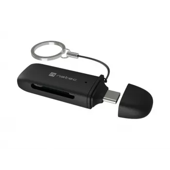 Kaardilugeja NATEC SCARAB C SD/Micro SD USB 3.2 Gen 1 Must (NCZ-2365)
