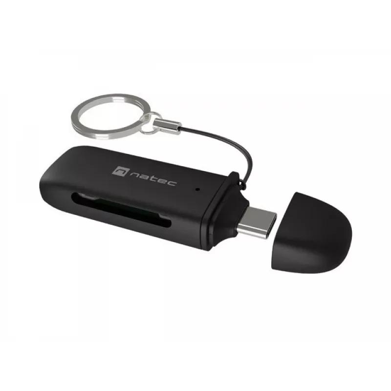 Kaardilugeja NATEC SCARAB C SD/Micro SD USB 3.2 Gen 1 Must (NCZ-2365)