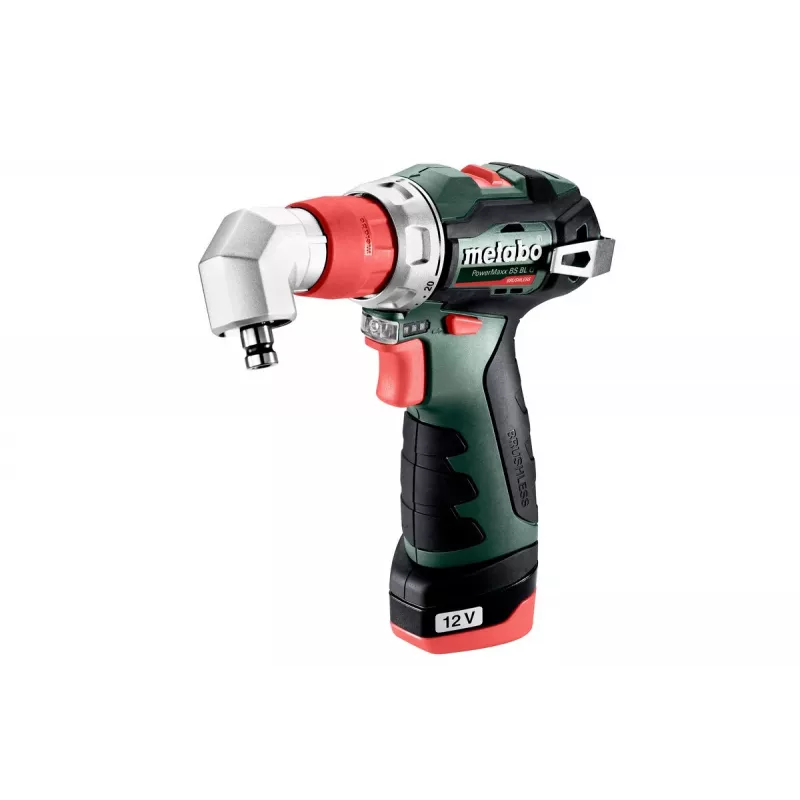 Püstolkäepidemega puur Metabo PowerMaxx BS BL Q, 12V, 2Ah, 1500 p/min, 900g