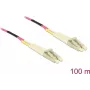 Võrgukaabel Delock LC Dupleks Multimode OM4 100m Must