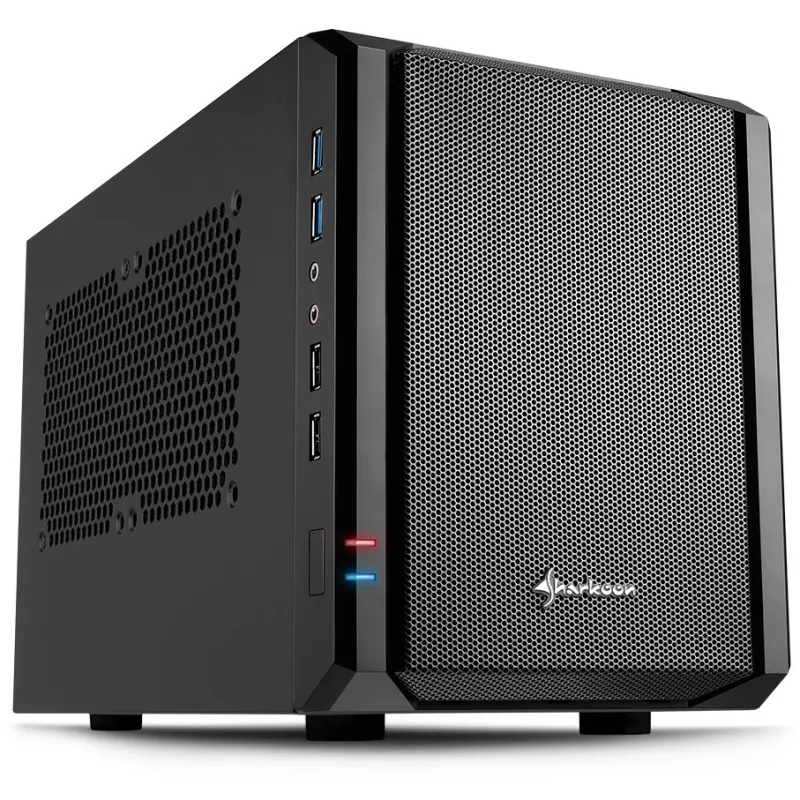 Sharkoon QB One Must - Midi/Minitower ITX, Mini-ITX 3,5 - PC-/Server toiteplokk jahuti - USB, USB 2.0, USB 3.0