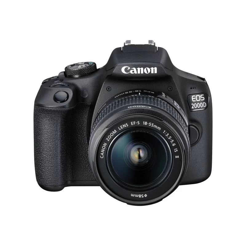 Canon EOS 2000D BK 18-55 IS II EU26 peegelkaamera komplekt 24,1 MP CMOS 6000 x 4000 pikslit Must